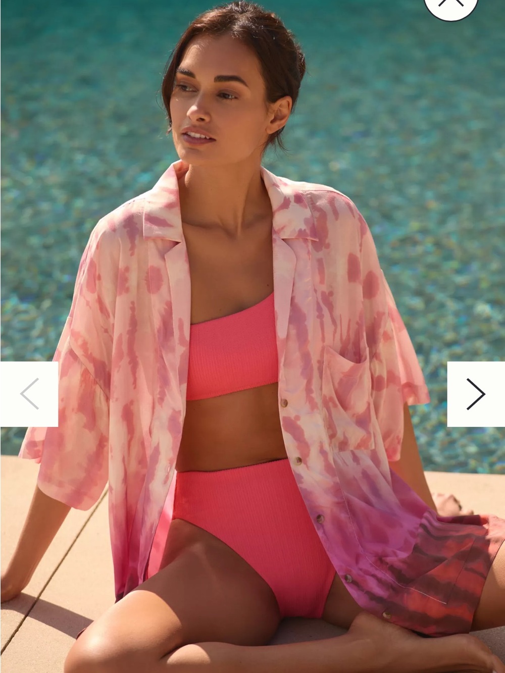 ANTHROPOLOGIE Tie Dye Buttondown Shirt